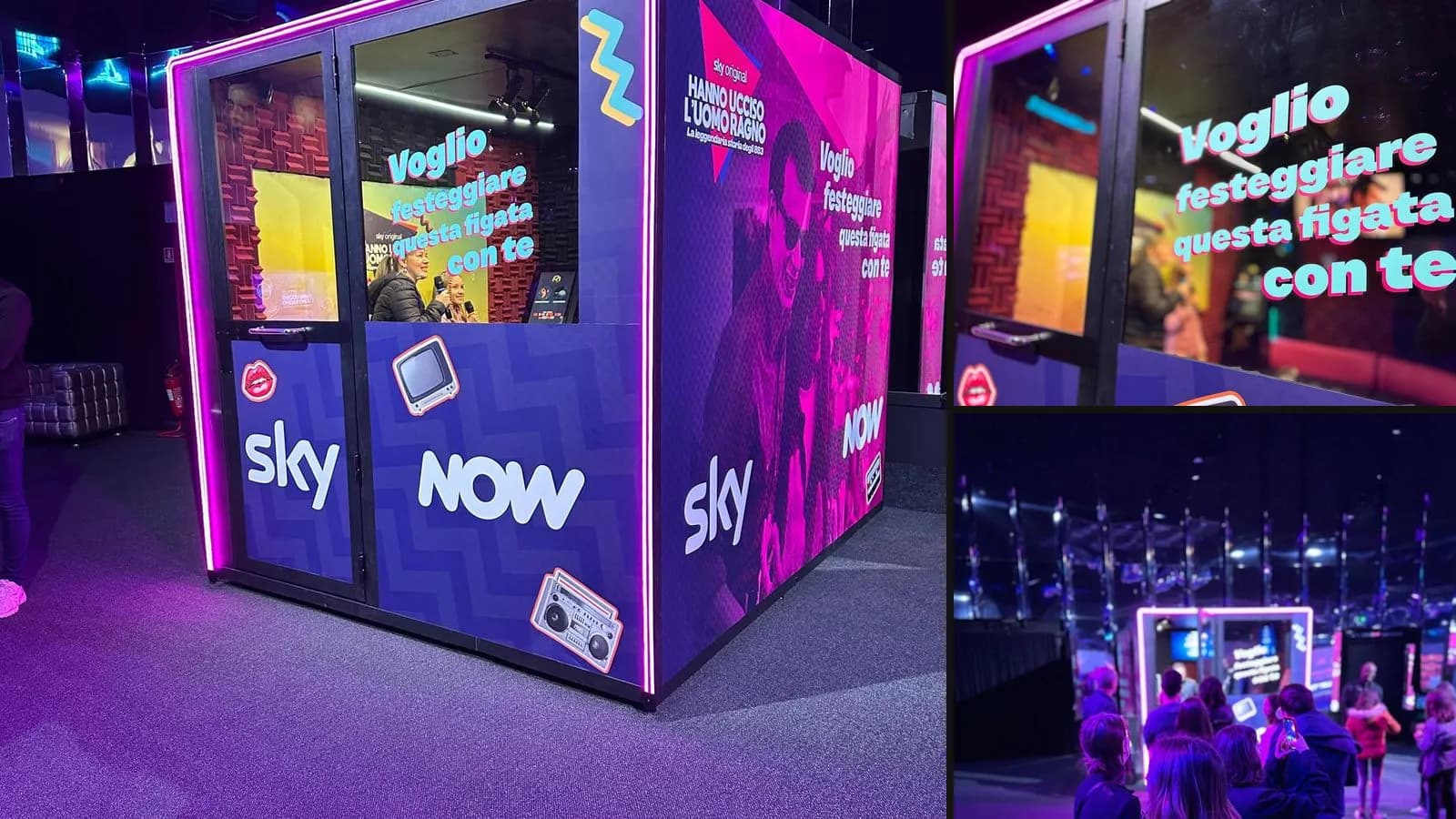 15-person karaoke booth for Sky Italia